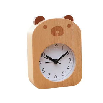 Beech Table Clock Cute Bear Pattern Mute Alarm Clock Creative Mechanical Clock for Student Worker without Battery
Beech Table Clock Cute Bear Pattern Mute Alarm Clock Creative Mechanical Clock for Student Worker without Battery
