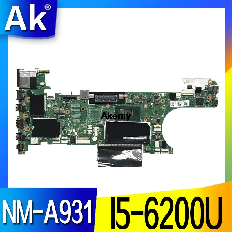01HW527 CT470 NM-A931 main board For lenovo Thinkpad T470 Laptop Motherboard SR2EY I5-6200U CPU DDR4 
01HW527 CT470 NM-A931 main board For lenovo Thinkpad T470 Laptop Motherboard SR2EY I5-6200U CPU DDR4