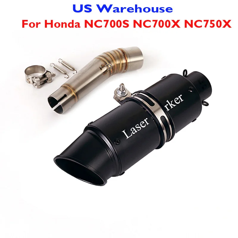 

Motorcycle Exhaust System Muffler DB Killer Silencer Baffles Middle Mid Link Connect Pipe for Honda NC700S NC700X NC700A NC750X