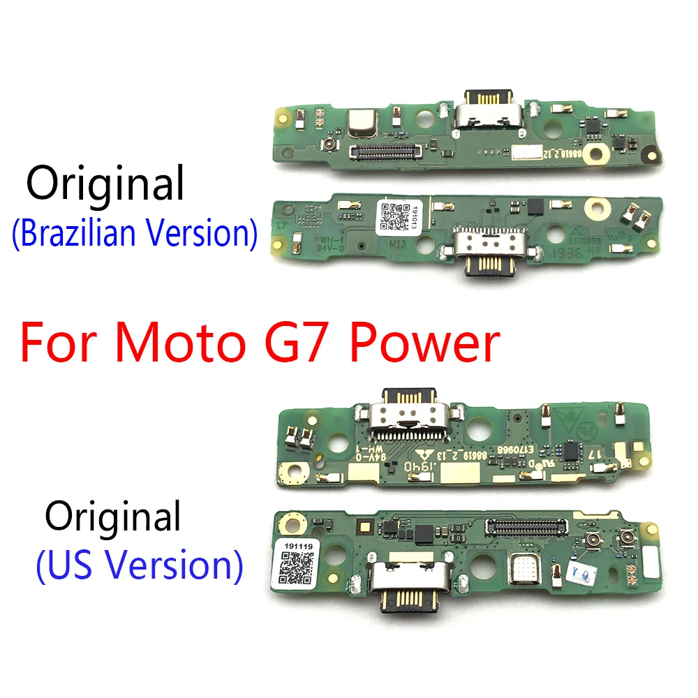 

100% Original New For Motorola Moto G7 Power USB Charging Port Mic Microphone Dock Connector Board Flex Cable Repair Parts