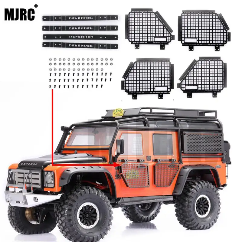 4pcs Metal Foldable Car Window Protective Net For 1/10 Rc Crawler Car Defender Traxxas Trx4 T4 TRX-4 Window Guard Net Guardrai
4pcs Metal Foldable Car Window Protective Net For 1/10 Rc Crawler Car Defender Traxxas Trx4 T4 TRX-4 Window Guard Net Guardrai
