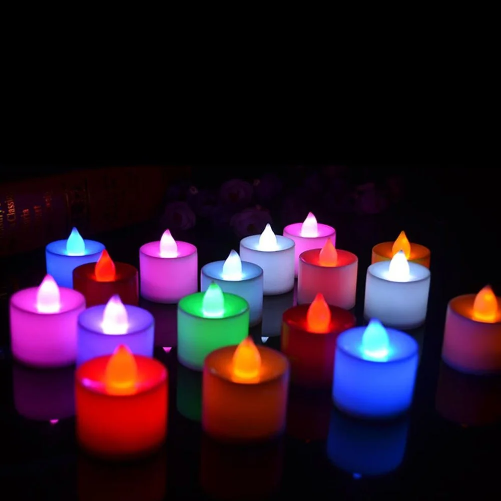 LED Candle 5pcs Battery Multicolor Lamp Simulation Color Flame Flashing Tea Light Home Wedding Birthday Party Decoration
LED Candle 5pcs Battery Multicolor Lamp Simulation Color Flame Flashing Tea Light Home Wedding Birthday Party Decoration