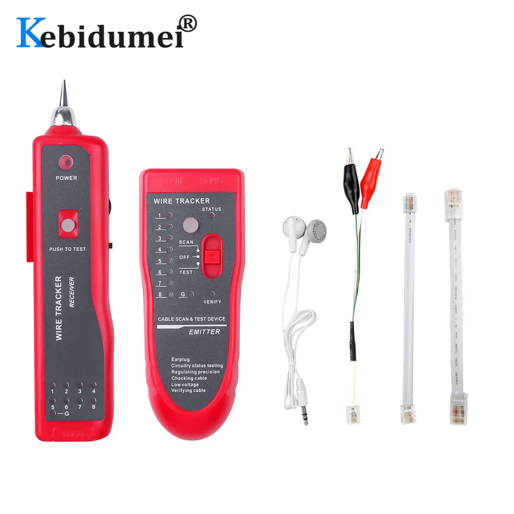 Тестер сетевого кабеля RJ45 Cat5e Cat6 UTP FTP кабельный видоискатель RJ11 трекер