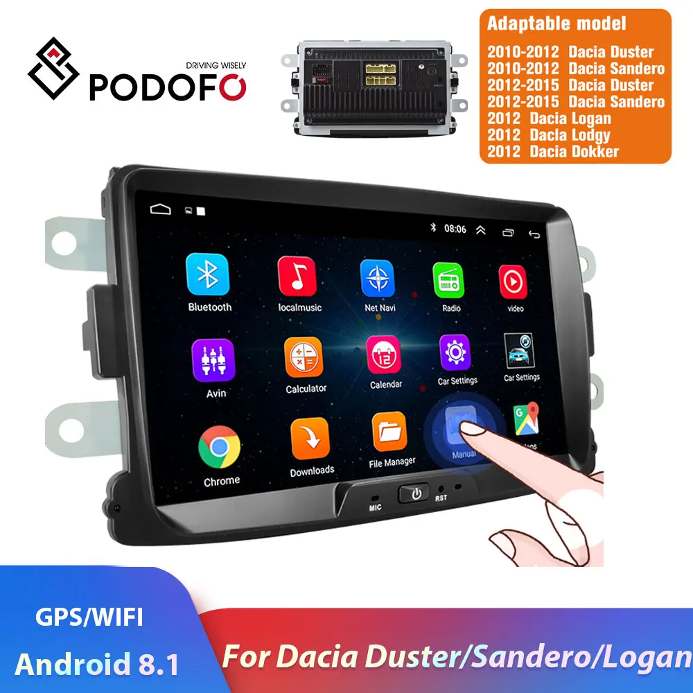 Podofo 2 din 7'' Android 8.1 MP5 Car Radio Multimedia Player Audio Bluetooth WIFI USB FM GPS for Universal Auto Radio Ster
Podofo 2 din 7'' Android 8.1 MP5 Car Radio Multimedia Player Audio Bluetooth WIFI USB FM GPS for Universal Auto Radio Ster
