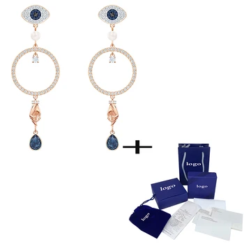SWA Chic New Symbolic Pierced Earrings Magic Eye Pattern Romantic Charming Crystal Female Jewelry Earrings Wedding Gift
SWA Chic New Symbolic Pierced Earrings Magic Eye Pattern Romantic Charming Crystal Female Jewelry Earrings Wedding Gift