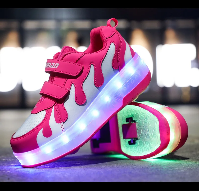 Baby Girl Size-28-42 LED Skate Sneakers