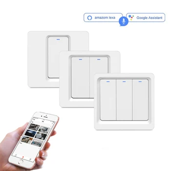1 Pcs Smart Home Smart Wifi Switch 86 EU Button Mobile Phone App Remote Control Home Automation Work With Google Home Alexa
1 Pcs Smart Home Smart Wifi Switch 86 EU Button Mobile Phone App Remote Control Home Automation Work With Google Home Alexa
