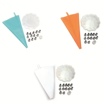 14Pcs/Set Icing Piping Cream Pastry Bag Nozzle Set DIY Cake Decorating Set Stainless Steel Nozzle Set with Collecting Storage
14Pcs/Set Icing Piping Cream Pastry Bag Nozzle Set DIY Cake Decorating Set Stainless Steel Nozzle Set with Collecting Storage