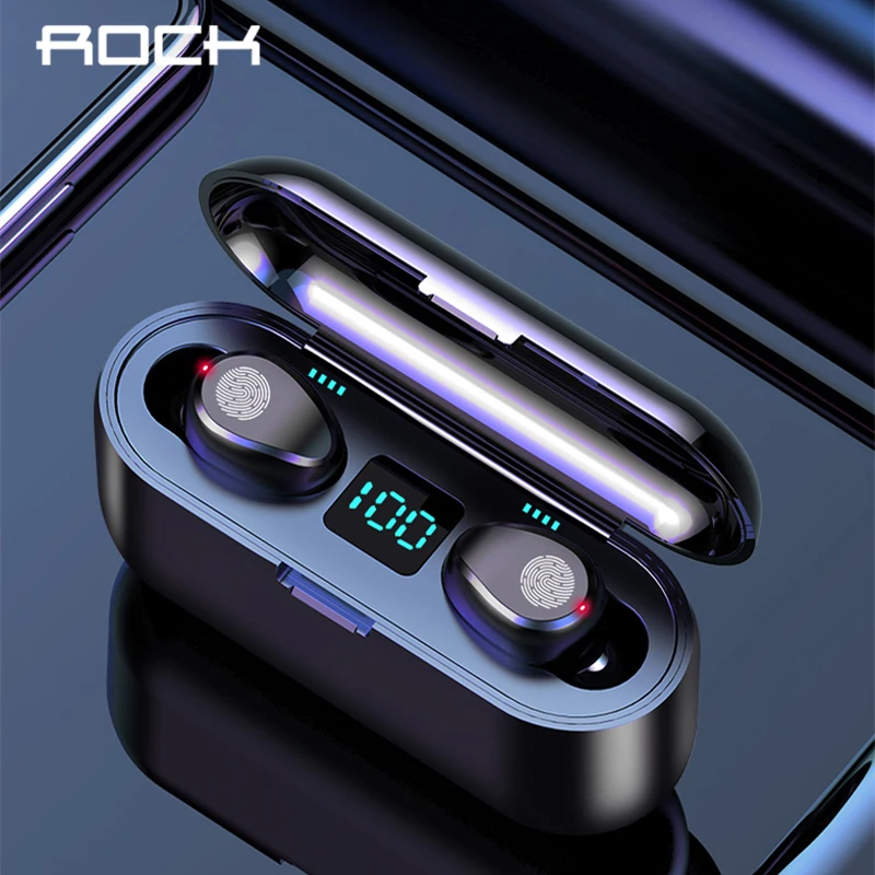 ROCK Wireless Bluetooth Earphone 2000 mAh Power LED Display V5.0 Headphone With Microphone Stereo Earbuds Sport Headset
ROCK Wireless Bluetooth Earphone 2000 mAh Power LED Display V5.0 Headphone With Microphone Stereo Earbuds Sport Headset