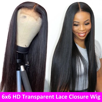 HD Transparent Lace Frontal Wigs 6x6 Lace Closure Wig Brazilian Straight Lace Front Human Hair Wigs Pre Plucked Remy 150 Density
HD Transparent Lace Frontal Wigs 6x6 Lace Closure Wig Brazilian Straight Lace Front Human Hair Wigs Pre Plucked Remy 150 Density