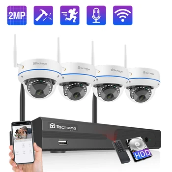 Techage 8CH 1080P Wireless NVR Kit Security IP Camera System 2MP Wifi Audio Sound CCTV Dome Indoor Camera CCTV Surveillance Set
Techage 8CH 1080P Wireless NVR Kit Security IP Camera System 2MP Wifi Audio Sound CCTV Dome Indoor Camera CCTV Surveillance Set