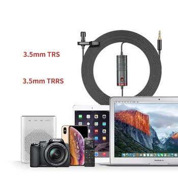 3.5mm Audio Video Record Lavalier Lapel Clip Microphone for iPhone Android Mac Vlog Mic for DSLR Camcorder Recorder
3.5mm Audio Video Record Lavalier Lapel Clip Microphone for iPhone Android Mac Vlog Mic for DSLR Camcorder Recorder