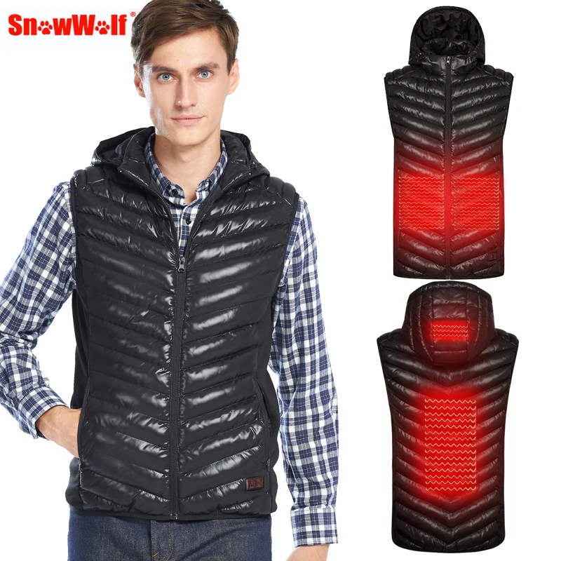 SNOWWOLF Men Heating Jacket Outdoor Electric USB Infrared Heating Vest Smart Charging Clothes Winter Warm Camping Hunting
SNOWWOLF Men Heating Jacket Outdoor Electric USB Infrared Heating Vest Smart Charging Clothes Winter Warm Camping Hunting