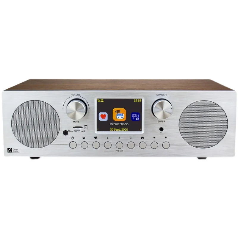 Ocean Digital WR-800D WiFi/DAB +/FM/UPnP/DLNA Radio Internet Ethernet speaker Aux in Line out с Bluetooth | Электроника
