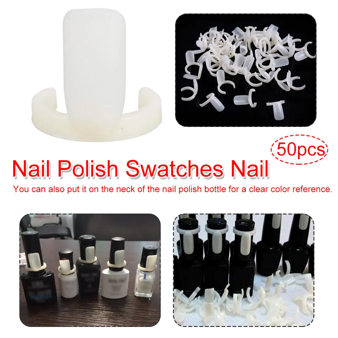 50Pcs/Set DIY Nail Art Polish Bottle Color Display Ring UV Gel Color Pop Nail Tip Tools False Nail
50Pcs/Set DIY Nail Art Polish Bottle Color Display Ring UV Gel Color Pop Nail Tip Tools False Nail