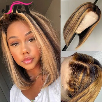 Honey Blonde Short Bob Lace Front Wigs Highlight Ombre #27 Colored Lace Closure Human Hair Wigs Brazilian Remy Hair Pre Plucked
Honey Blonde Short Bob Lace Front Wigs Highlight Ombre #27 Colored Lace Closure Human Hair Wigs Brazilian Remy Hair Pre Plucked
