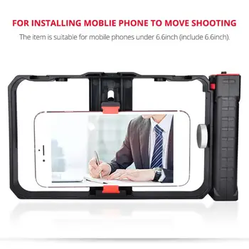Dual Handle Handheld Video Cage Stabilizer Kit Support Recording Grip Rig with Tripod Phone Adjustable Stabilizer
Dual Handle Handheld Video Cage Stabilizer Kit Support Recording Grip Rig with Tripod Phone Adjustable Stabilizer