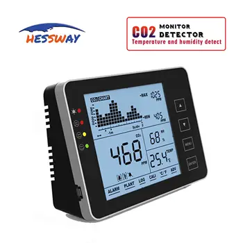 5V USB 7 Day Recall function air quality sensor co2 NDIR Carbon Dioxide Monitor with Alarm System Temperature Humidity Detector
5V USB 7 Day Recall function air quality sensor co2 NDIR Carbon Dioxide Monitor with Alarm System Temperature Humidity Detector