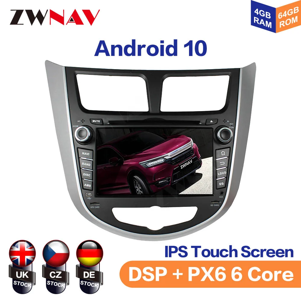 Car DVD Player Android 10.0 PX5/PX6 GPS Navigation For HYUNDAI VERNA ACCENT SOLARIS 2011-2012 Auto Radio Head Unit Multimedia
Car DVD Player Android 10.0 PX5/PX6 GPS Navigation For HYUNDAI VERNA ACCENT SOLARIS 2011-2012 Auto Radio Head Unit Multimedia