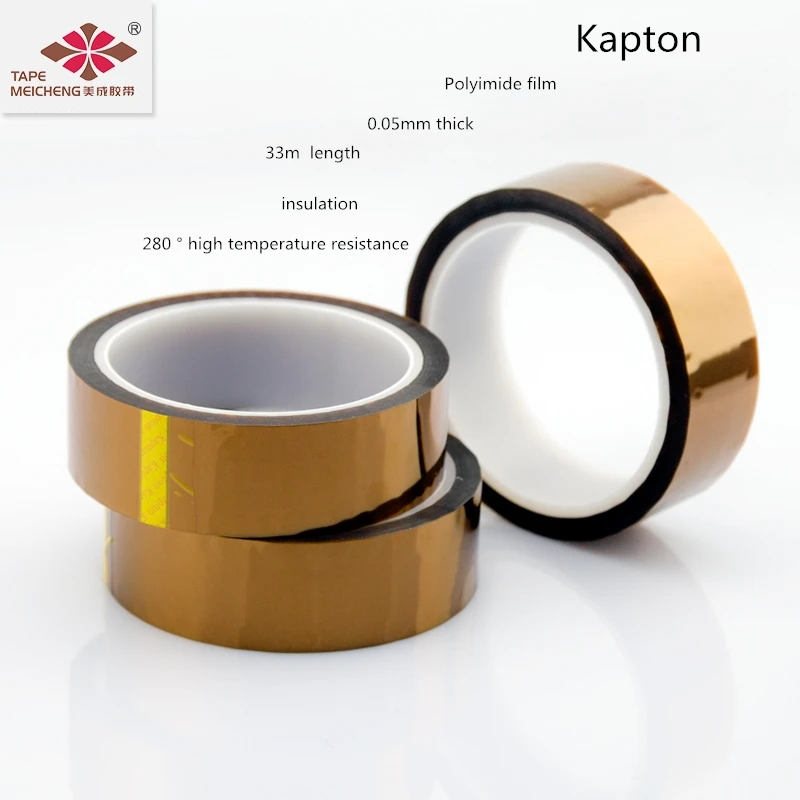 0.05mm Thick Kapton High Temperature Tape Insulation Tape Gold Finger Shield Protection Heat Insulation Heat Resistance Welding
0.05mm Thick Kapton High Temperature Tape Insulation Tape Gold Finger Shield Protection Heat Insulation Heat Resistance Welding
