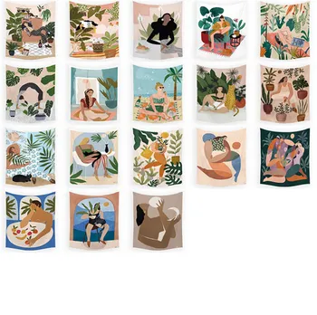 Life art Woman Pet View Peach Skin Background Tapestry Digital Printing Decorative Cloth
Life art Woman Pet View Peach Skin Background Tapestry Digital Printing Decorative Cloth