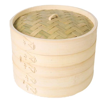 AFBC 12 Inch Bamboo Steamer,Traditional Basket Design,Food Cooking,Great for Dumplings,Vegetables,Chicken,Steam Rice -Natural
AFBC 12 Inch Bamboo Steamer,Traditional Basket Design,Food Cooking,Great for Dumplings,Vegetables,Chicken,Steam Rice -Natural