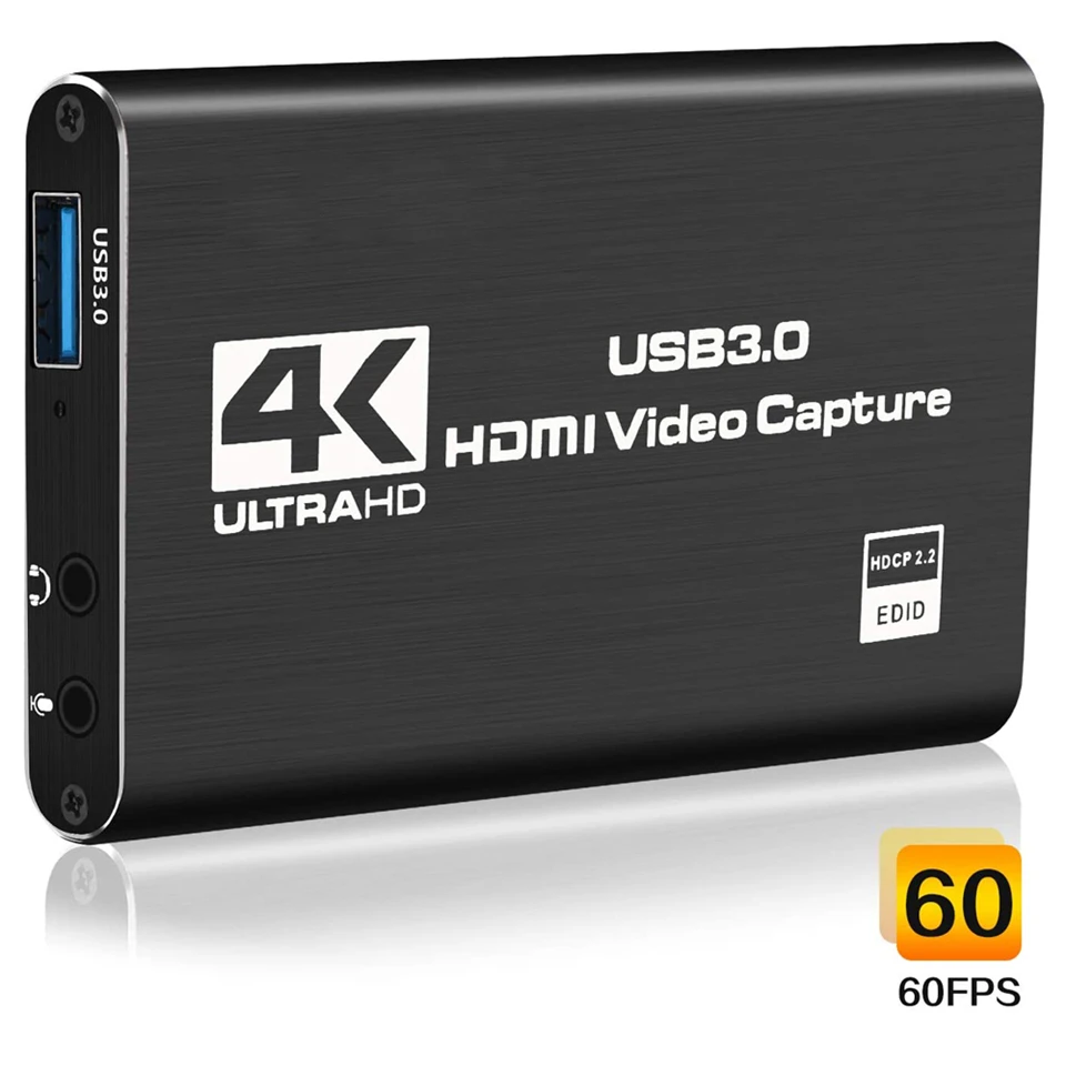 2020 USB3.0 HDMI 4K60Hz Video Capture HDMI to USB Video Capture Card Dongle Game Streaming Live Stream Broadcast with MICinput
2020 USB3.0 HDMI 4K60Hz Video Capture HDMI to USB Video Capture Card Dongle Game Streaming Live Stream Broadcast with MICinput
