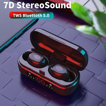 Bluetooth 5.0 Earphone Wireless Headphones Fingerprint Touch TWS Bass Stereo Headsets Waterproof IPX7 Earbuds With Microphone
Bluetooth 5.0 Earphone Wireless Headphones Fingerprint Touch TWS Bass Stereo Headsets Waterproof IPX7 Earbuds With Microphone