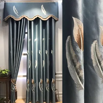 New Chinese curtain fabric simulation silk embroidered shading curtains custom-made living room balcony window screen
New Chinese curtain fabric simulation silk embroidered shading curtains custom-made living room balcony window screen