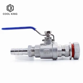 CK 1/4" 3/8" 1/2"(DN8 DN10 DN15) 304 Stainless Steel Weldless Compact Ball Valve & 6/8/10/20/25mm Barb-Homebrew Beer Kettle Pot
CK 1/4" 3/8" 1/2"(DN8 DN10 DN15) 304 Stainless Steel Weldless Compact Ball Valve & 6/8/10/20/25mm Barb-Homebrew Beer Kettle Pot