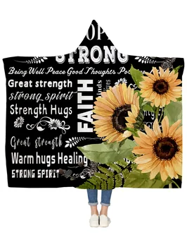 Positive Energy Sunflowers Black Hooded Blanket Bedspread Blankets Blanket Flannel Travel All-Season
Positive Energy Sunflowers Black Hooded Blanket Bedspread Blankets Blanket Flannel Travel All-Season