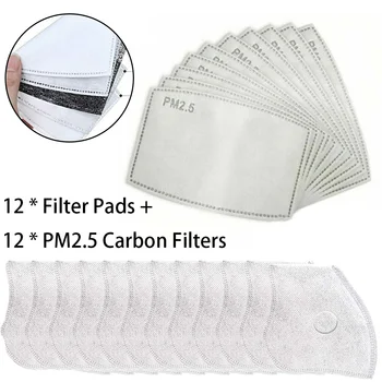 12*Filter Pads+12 PM2.5 Carbon Filters Anti Smoke Filter Insert 5 Layers Filter Masks, Respirators & Helmets
12*Filter Pads+12 PM2.5 Carbon Filters Anti Smoke Filter Insert 5 Layers Filter Masks, Respirators & Helmets