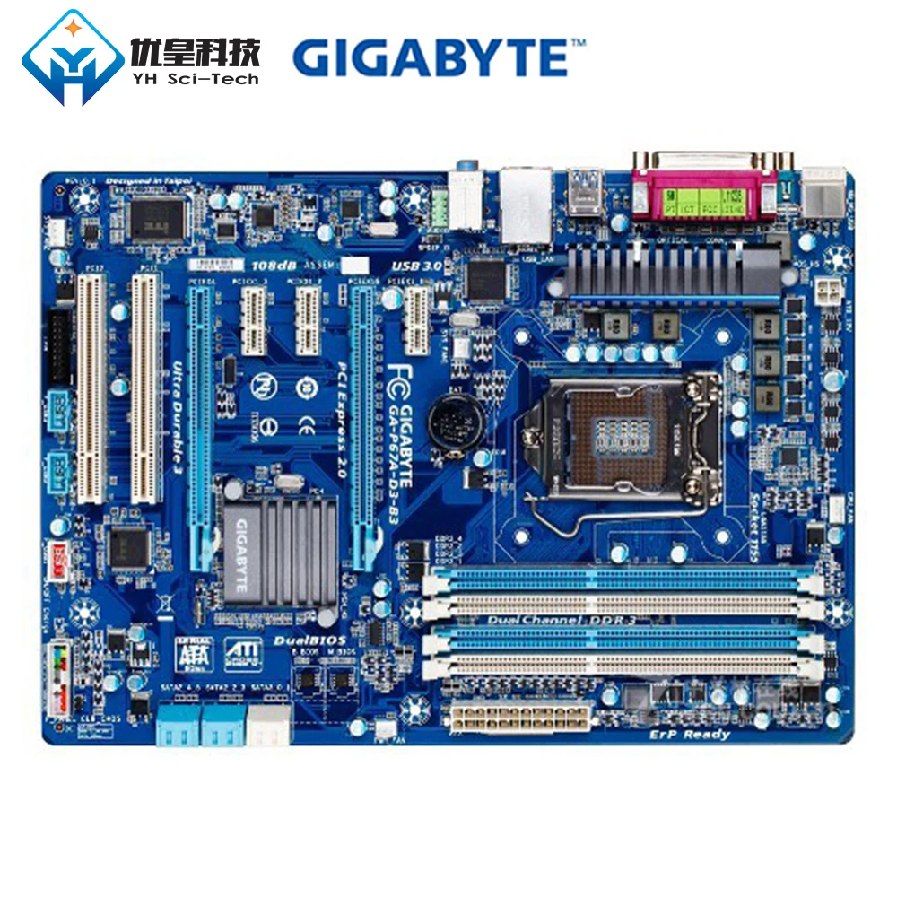 Original Used Desktop Motherboard Gigabyte GA-P67A-D3-B3 LGA 1155 Core i7/Core i5/Core i3/Pentium/Cele DDR3 32G SATA3 USB3.0 ATX
Original Used Desktop Motherboard Gigabyte GA-P67A-D3-B3 LGA 1155 Core i7/Core i5/Core i3/Pentium/Cele DDR3 32G SATA3 USB3.0 ATX