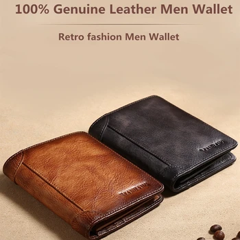 2020 New Genuine Leather Men Wallet Small Mini Card Holder Male Walet Pocket Retro purse High quatily
2020 New Genuine Leather Men Wallet Small Mini Card Holder Male Walet Pocket Retro purse High quatily