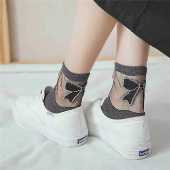 2020 Crystal Glass Silk 1PC New Lace Women Fashion Socks Short Socks Spring Summer Bow Bright Silk Crystal Cotton Socks
2020 Crystal Glass Silk 1PC New Lace Women Fashion Socks Short Socks Spring Summer Bow Bright Silk Crystal Cotton Socks