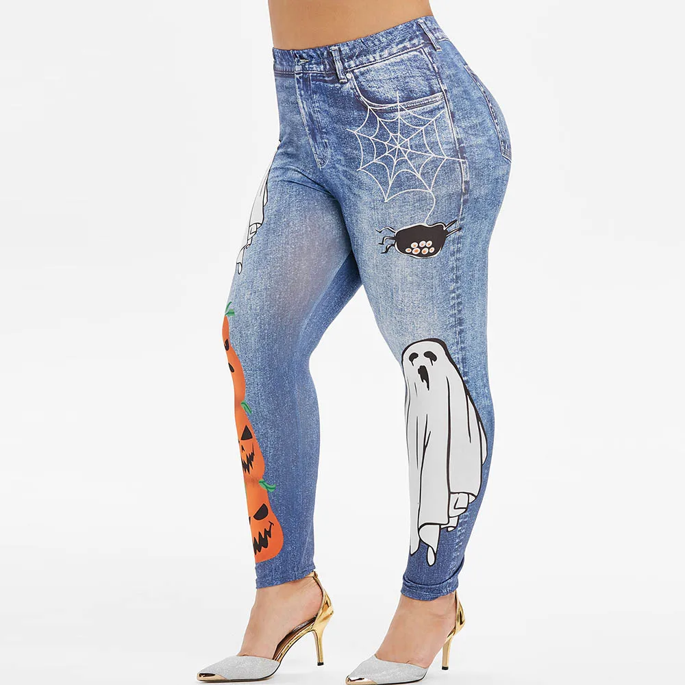 fashion Plus Size Ghost Pumpkin Print Halloween Jeggings Elastic High Waist Women Leggings Fashion Skinny Pants Trousers 2019
fashion Plus Size Ghost Pumpkin Print Halloween Jeggings Elastic High Waist Women Leggings Fashion Skinny Pants Trousers 2019