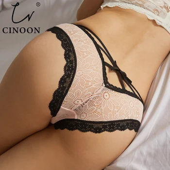 CINOON Sexy Transparent Panties Women Lace Low-waist Briefs Hollow Out Underwear Ladies Underpants Intimates G String Lingerie 
CINOON Sexy Transparent Panties Women Lace Low-waist Briefs Hollow Out Underwear Ladies Underpants Intimates G String Lingerie
