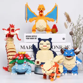 Pokemoned Building Block Snorlax Charizard Bulbasaur Figure Model Blastoise Gyarados DIY Assembled Mini Bricks For Kids Gift
Pokemoned Building Block Snorlax Charizard Bulbasaur Figure Model Blastoise Gyarados DIY Assembled Mini Bricks For Kids Gift