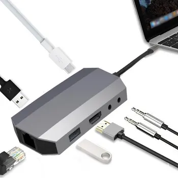 9in1/6in1 Type-C Docking Station With Hdmi Network Card Converter Usb Hub Expansion Dock for Laptops for MacBook PD Adapter
9in1/6in1 Type-C Docking Station With Hdmi Network Card Converter Usb Hub Expansion Dock for Laptops for MacBook PD Adapter