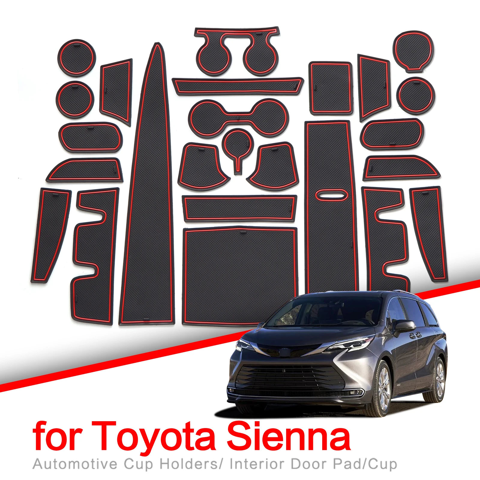 ZUNDUO Anti-Slip Gate Slot Cup Pad Fit for Toyota SIENNA 2021 2022 Interior Accessories Non-Slip Door Groove Mats Rubber Coaster
ZUNDUO Anti-Slip Gate Slot Cup Pad Fit for Toyota SIENNA 2021 2022 Interior Accessories Non-Slip Door Groove Mats Rubber Coaster
