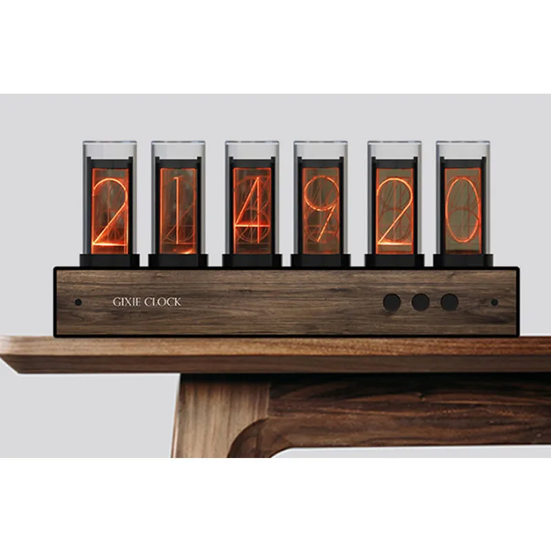 Gixie Glow Tube Clock Steampunk Heavy Metal Retro Full Color LED Color Change Creative Home Clock, Very Beautiful
Gixie Glow Tube Clock Steampunk Heavy Metal Retro Full Color LED Color Change Creative Home Clock, Very Beautiful