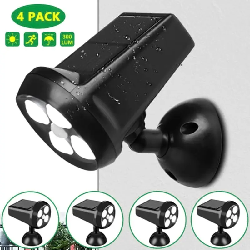 Solar Wall Light 4 LEDs Motion Sensor Lamp Waterproof Wall Mount Spotlight Security Illumiantion For Outdoor Courtyard
Solar Wall Light 4 LEDs Motion Sensor Lamp Waterproof Wall Mount Spotlight Security Illumiantion For Outdoor Courtyard