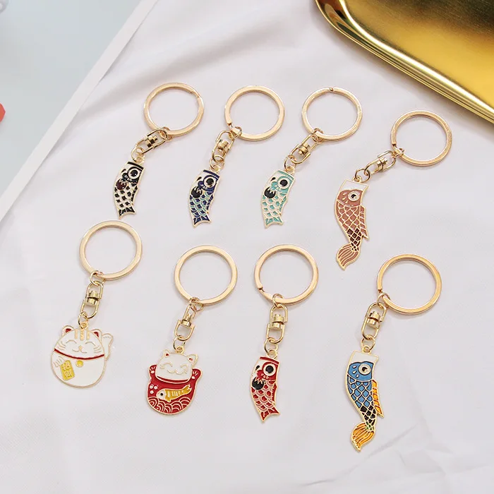 Japanese Cute Drop Oil Fortune Cat Carp Keychains New Creative Flag Sakura Cloud Headset Set Key Chains Bag Accessories Fashion
Japanese Cute Drop Oil Fortune Cat Carp Keychains New Creative Flag Sakura Cloud Headset Set Key Chains Bag Accessories Fashion