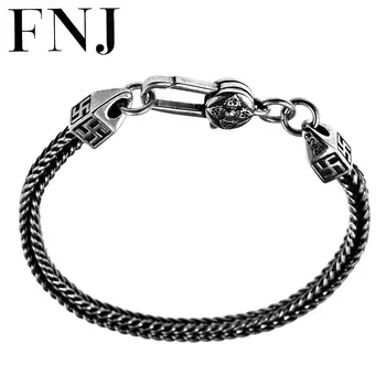 FNJ Fox Tail Bracelet 925 Silver Width 3.5m Original Pure S925 Silver Bracelets for Women Men Jewelry Vajra Cross Wire Chain
FNJ Fox Tail Bracelet 925 Silver Width 3.5m Original Pure S925 Silver Bracelets for Women Men Jewelry Vajra Cross Wire Chain