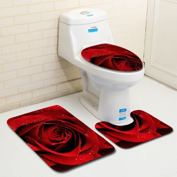 3Pcs/Set 3D Rose Bath Mat Set Bathroom Mat Flannel Toilet Rugs Non-Slip Carpet Kitchen Bath Mat Bathroom Toilet Mat Pad Tapete
3Pcs/Set 3D Rose Bath Mat Set Bathroom Mat Flannel Toilet Rugs Non-Slip Carpet Kitchen Bath Mat Bathroom Toilet Mat Pad Tapete