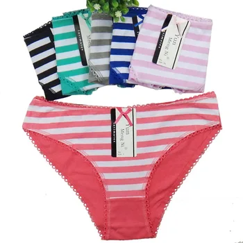 WTEMPO 6 Pcs/Lot Woman Panties Sexy Underwear Stripes Print Female Underwear Gril Briefs Thongs Ladies Underpants Wholesale
WTEMPO 6 Pcs/Lot Woman Panties Sexy Underwear Stripes Print Female Underwear Gril Briefs Thongs Ladies Underpants Wholesale