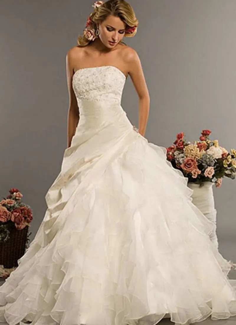 Ivory Taffeta and Organza Cheap Wedding Dresses Made In China 2015 New Ball Gown Bridal Dresses Chapel Train
Ivory Taffeta and Organza Cheap Wedding Dresses Made In China 2015 New Ball Gown Bridal Dresses Chapel Train