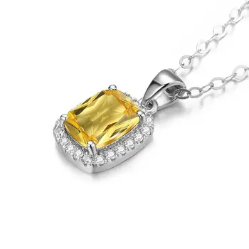 Noble Jewelry Real Silver 925 Citrine Pendant With Diamond Bohemia Gemstones Birthstone Without Necklace Jewellry For Women Gift
Noble Jewelry Real Silver 925 Citrine Pendant With Diamond Bohemia Gemstones Birthstone Without Necklace Jewellry For Women Gift
