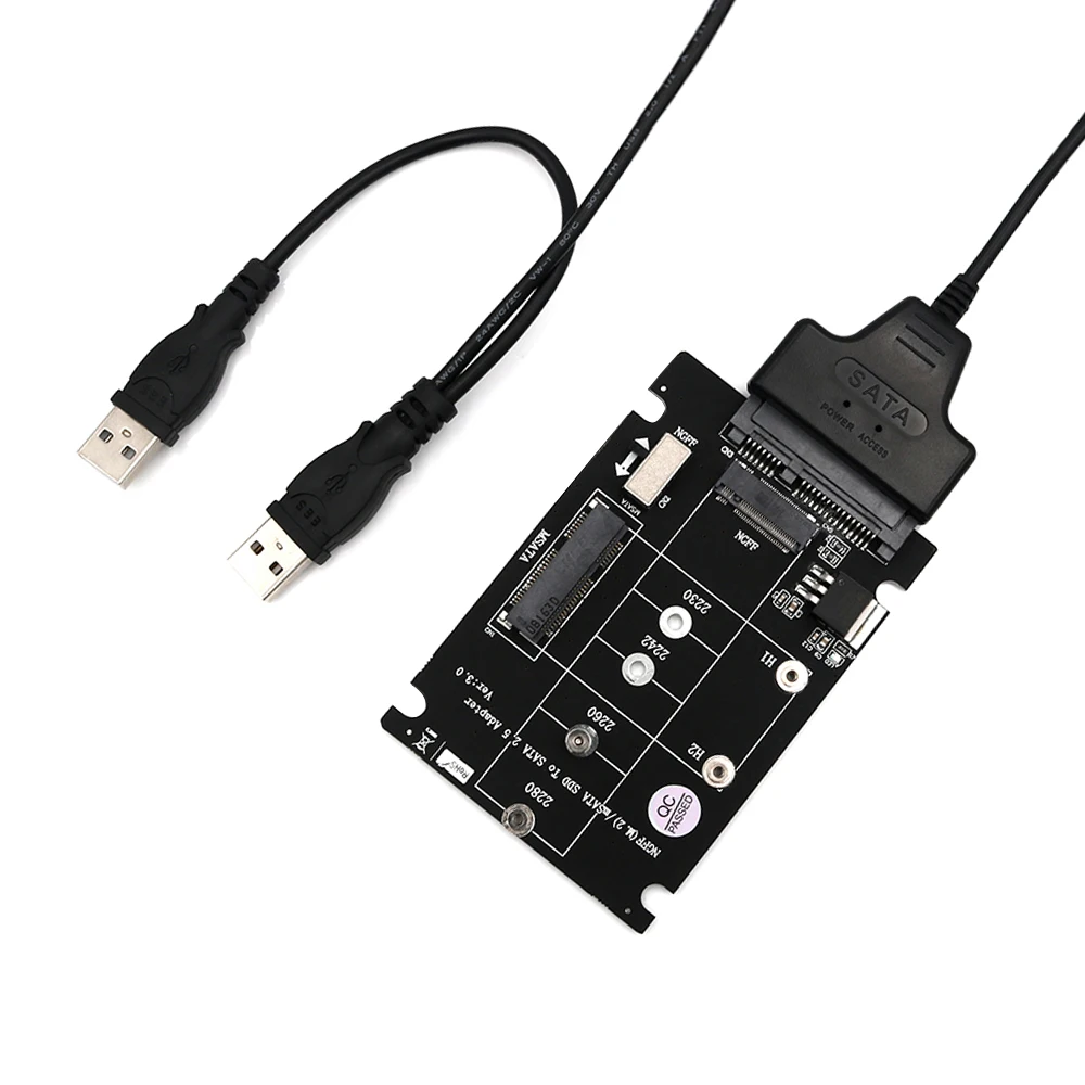 2 in 1 Combine M.2 NGFF key B & mSATA SSD To USB 2.0 Adapter Support half and full size mSATA SSD NGFF M.2 Key B SATA-bus SSD
2 in 1 Combine M.2 NGFF key B & mSATA SSD To USB 2.0 Adapter Support half and full size mSATA SSD NGFF M.2 Key B SATA-bus SSD