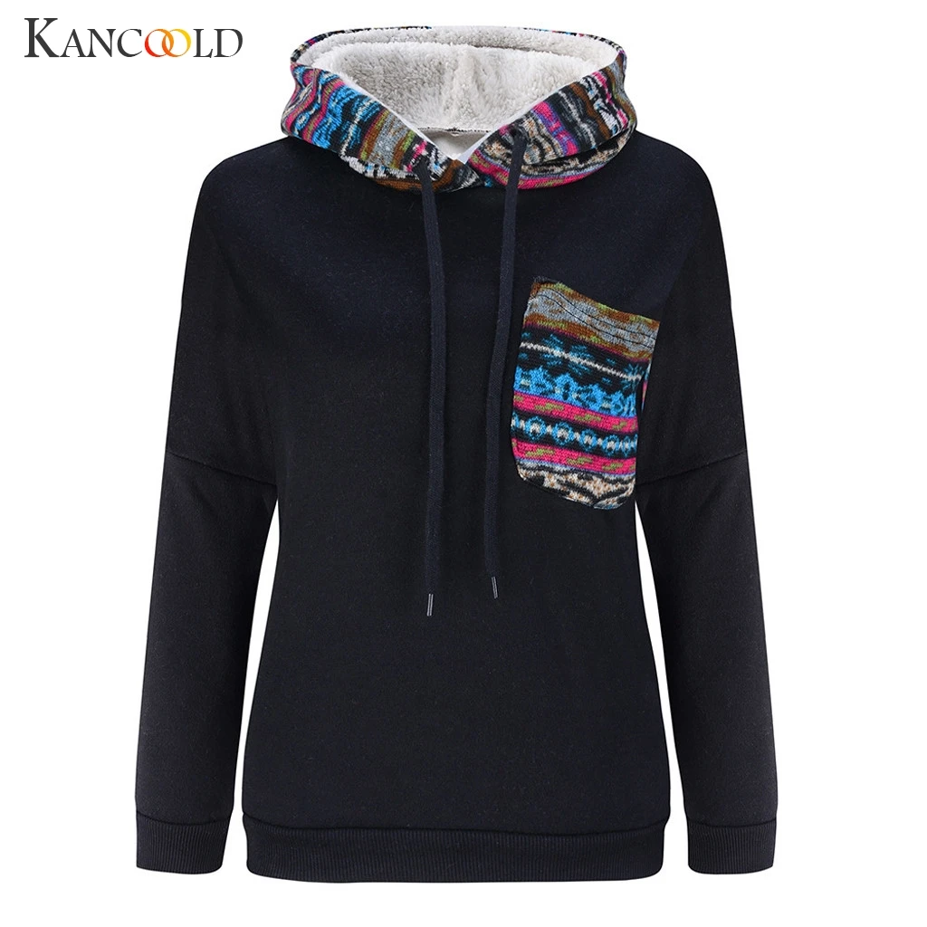 KANCOOLD coats Women's Casual Long-Sleeved Printed Stitching Hooded Plus Velvet Sweatshirt new coats and jackets women 2019AUG13
KANCOOLD coats Women's Casual Long-Sleeved Printed Stitching Hooded Plus Velvet Sweatshirt new coats and jackets women 2019AUG13
